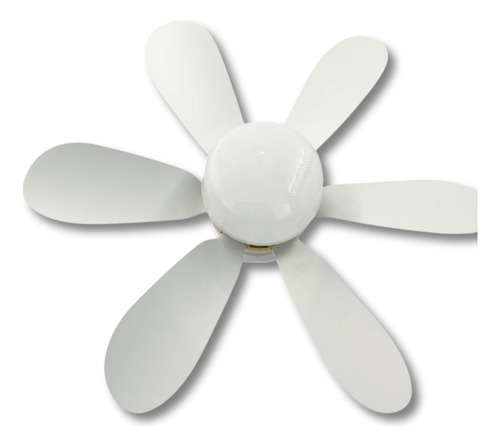 Lâmpada Led Com Ventilador Teto 30w 42cm Controle Remoto E27 Luz Branco Frio E Branco Quente 127/220V