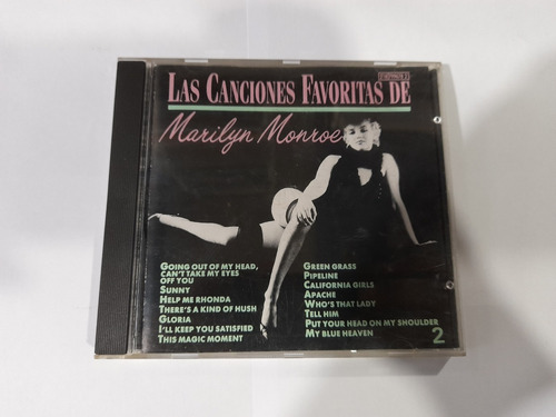 Cd Las Canciones Favoritas De Marilyn Monroe En Formato Cd