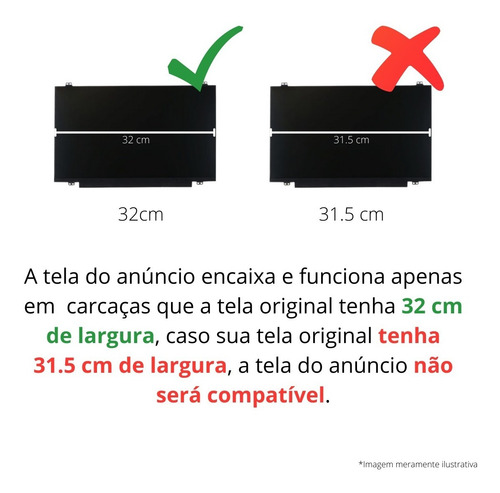 Tela 14'' Full Hd Notebook Positivo N6000 N6140 N6240 N8000