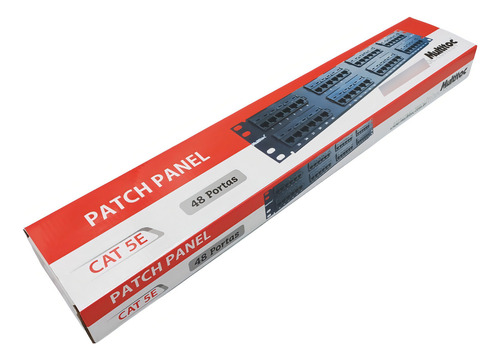 Patch Panel Cat5e 48 Portas Multitoc