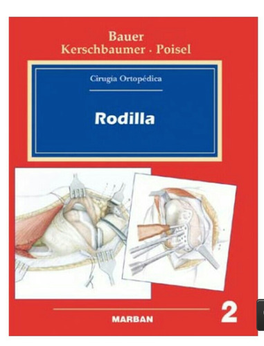 Libro ( Bauer )  Rodilla.  Cirugía Ortopedica T2. ( Marban.