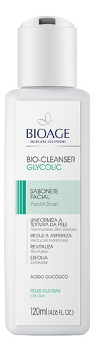 Sabonete Facial Ácido Glicólico Bioage 120ml Tipo de pele Todo tipo de pele