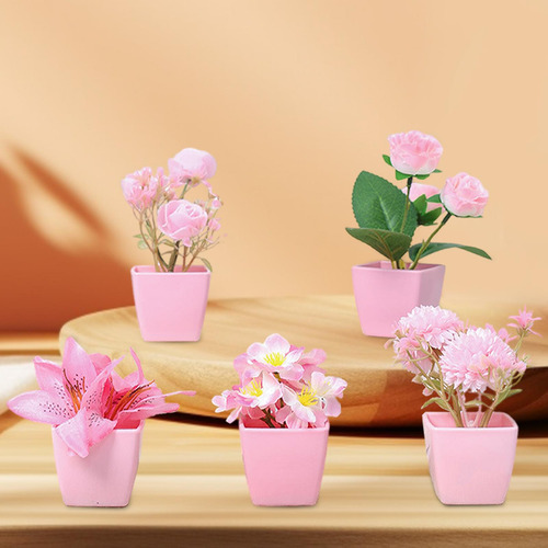 5 Piezas De Macetas De Flores Simuladas, Jarrones Compatible