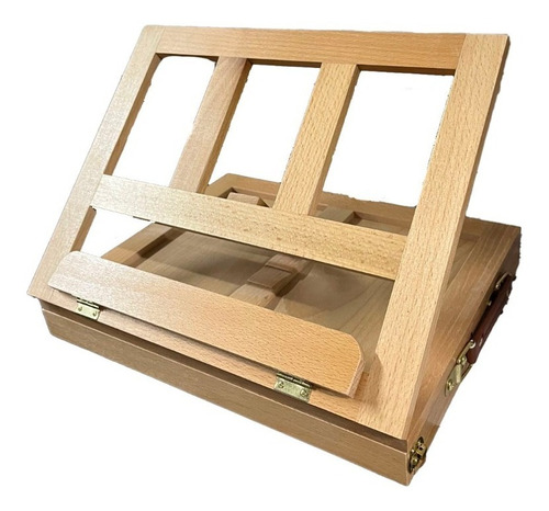 Atril De Mesa De Madera Con Caja