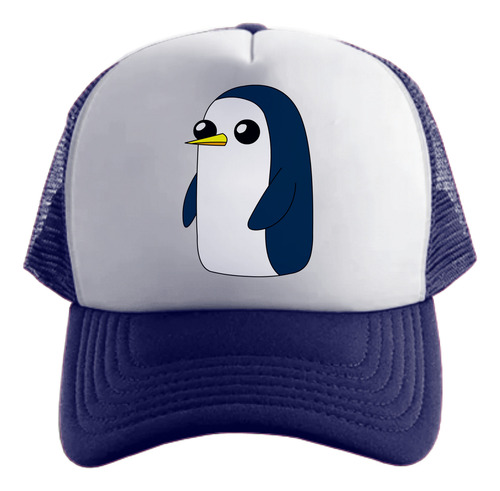 Hora De Aventura Pinguino Gunter Gorra Friki Tu Eres #2 Azul Oscuro Talle Único Regulable Hora De Aventura Pinguino Gunter