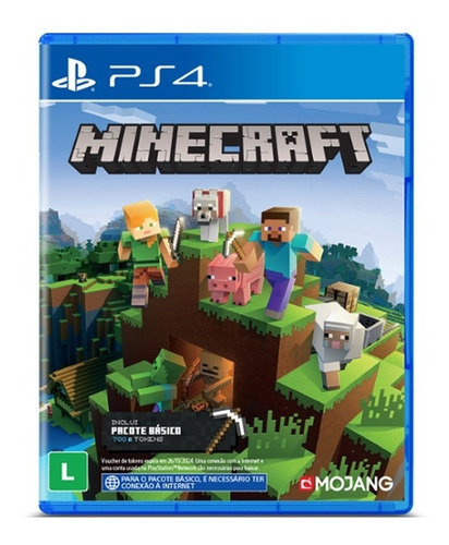 Minecraft - Ps4 Edition - Midia Fisica - Original Português