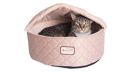 Cama Para Gatos Armarkat, Pequeña, Albaricoque Claro, 17 De