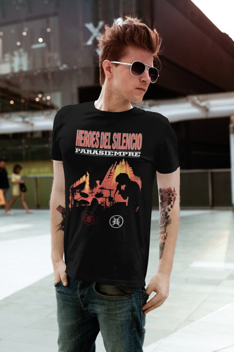 Camiseta Rock Metal Heroes Del Silencio Enrique Bunbury N3
