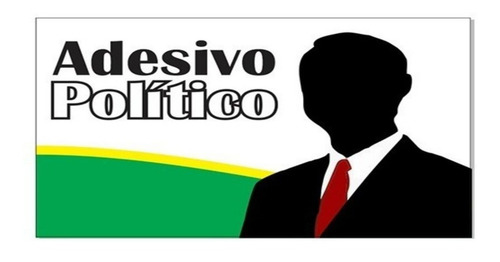 50 Adesivo Campanha Política Eleições Carro Caminhão 30x10cm