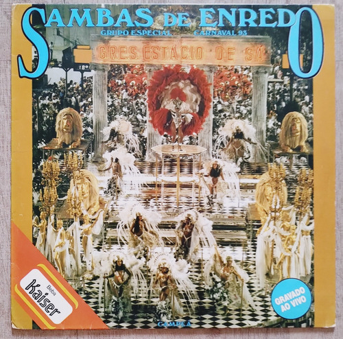 Lp Sambas De Enredo Carnaval 1993 - Rj