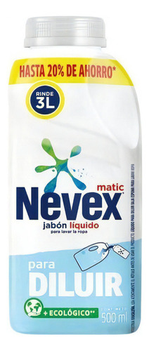 Jabón Liquido Nevex Concentrado Para Diluir 500ml