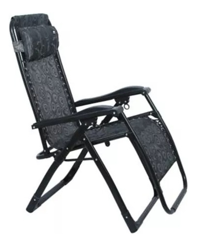 Silla Plegable Reclinable Con Almohada Para Jardin O Playa