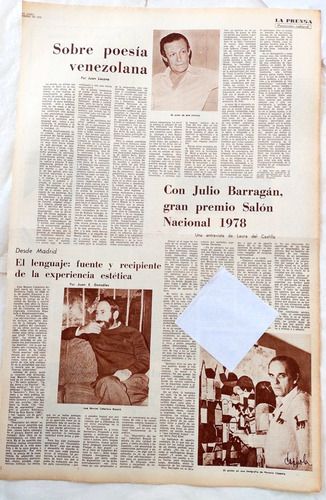 Julio Barragán Gran Premio Salón Nacional 1978 Entrevista