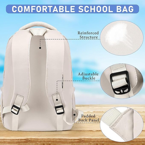 Mochila Para Ordenador Portátil, Mochila De Viaje, Mochila Impermeable,mochilas Para Hombres Y Mujeres Para Estudio, Viajes, Trabajo (casual, Negro,