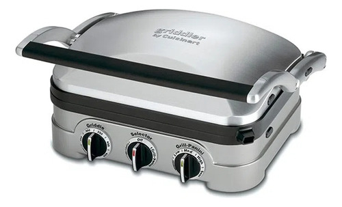Grill Eletrico Cuisinart Griddler 5 Em 1 Gr4ncbrb 1460w Cor Inox
