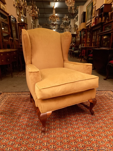 Manyantiques - Antiguo Sillon Bergere Patas De Cabra