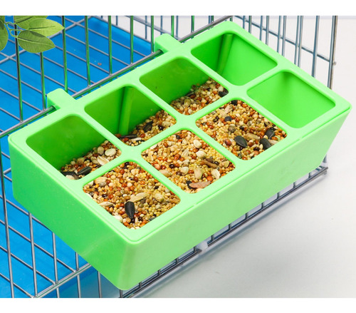 4 Alimentador De Loros De 8 Rejillas, Vasos Colgantes Para