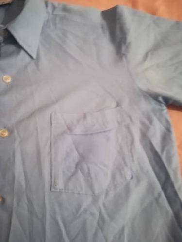 Camisa Escolar Azul