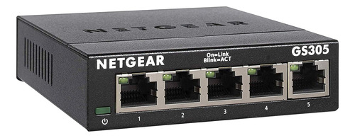 Netgear Conmutador No Administrado Gigabit Ethernet De 5 Pue