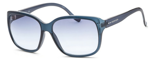 Calvin Klein - Lentes De Sol Ck20518s-410 Para Mujer Lente Azul Varilla Azul Armazón Azul