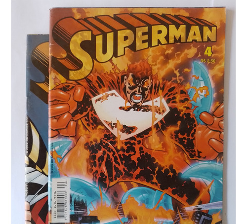 Hqs Superman 1 A 5 Minissérie Abril Formatinho Ano 2002 (Usado)