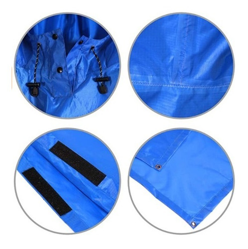 Imagen 3 de 3 de Poncho De Lluvia Impermeable Exteriores 3 En 1 Red Camp