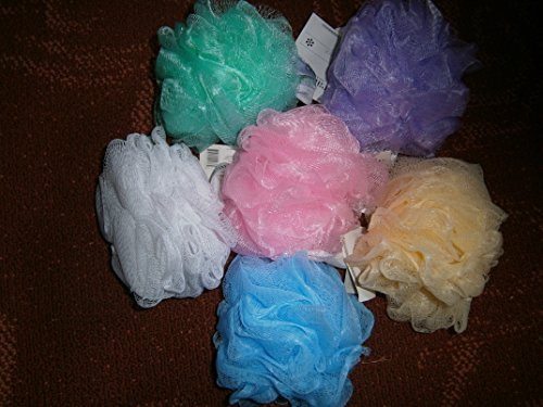 Esponja De Baño De Malla Clean Logic 40g (6 Piezas) Colores 