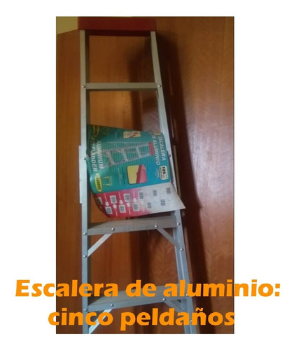 Escalera De Alumnio De 5 Peldaños