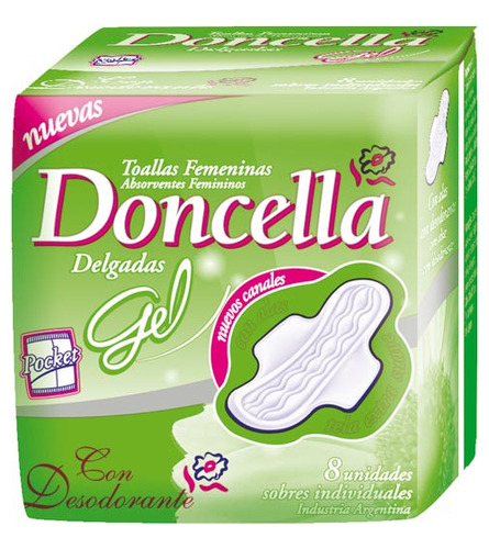 Pack X 50 Unid Toallas Femeninas  Alas Cdes 8 Un Doncella T