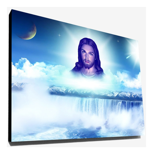 Cuadro Religioso Jesucristo Jesús Cielo 40x30 Cm