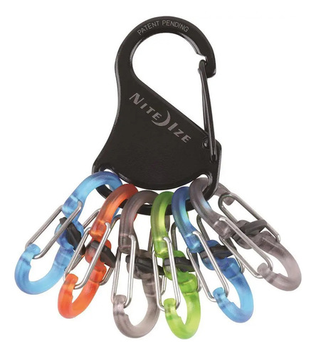 Llavero Keyrack Locker® S-biner® Plastic Clips Traslucidos
