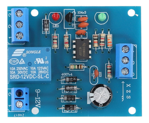 Placa De Sensores De Detección De Nivel De Agua Ac/dc 9v-12v