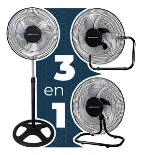 Ventilador de pedestal pared piso turbo fan 3 en 1 silencioso con oscilación estructura de metal reforzado bv-12 Beckon