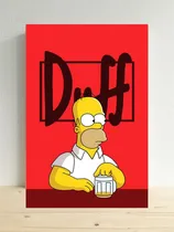 Comprar Los Simpson Duff Homero Cuadro 20x30cm Regalo Poster