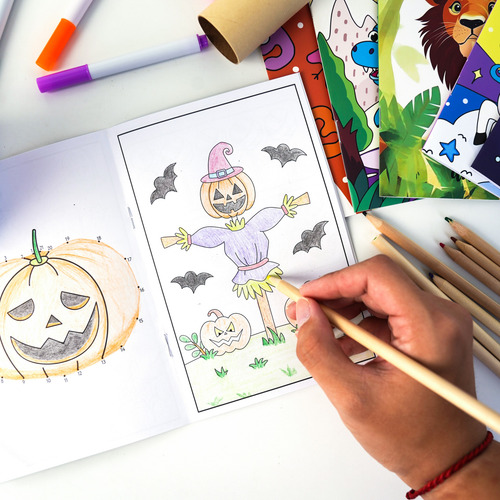 Libro Para Colorear De 8 Dibujos Carta