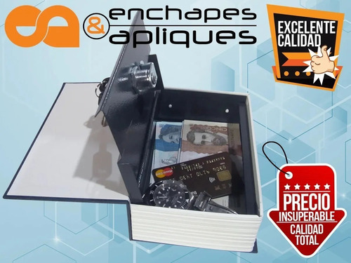 Imagen 4 de 5 de Caja Menor Con Llave Libro Mediana Camuflada