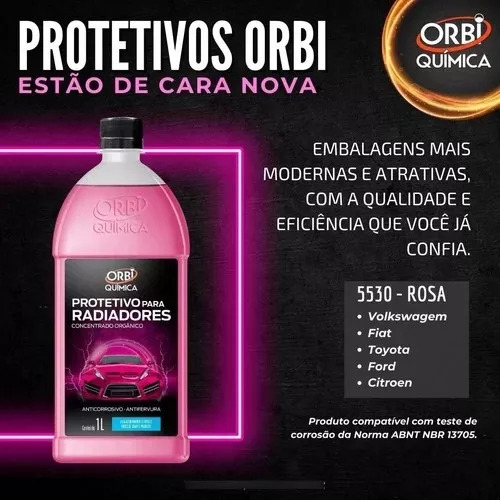 Aditivo Fluído Radiador Rosa Concentrado T5 Radnaq 1 Litro