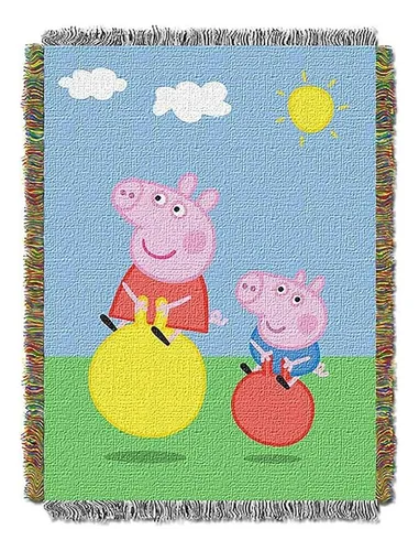 Northwest Peppa Pig Tapiz Tejido Rebote 48 X 60
