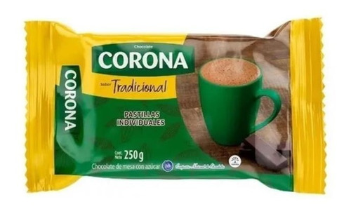 Chocolate Corona Tradicional Colombiano 250g 