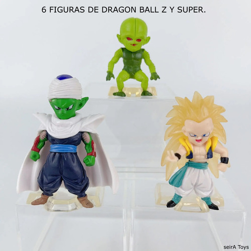 6 Mini Figuras De Dragon Ball Z. 4 A 6 Cms. Goku. Vegeta.