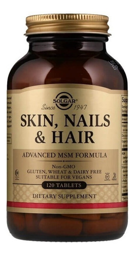 Solgar | Skin Nails & Hair Advanced Msm Formula | 60 Tablets
