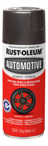 Pintura Aerosol Llantas Auto Wheel Rust Oleum Color Grafito