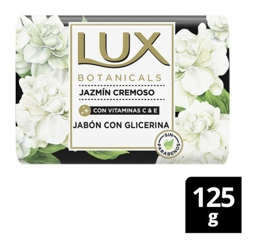 Lux Jazmín Cremoso Jabón Barra Con Glicerina 125g