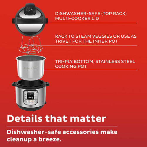 Olla A Presión Eléctrica Instant Pot Duo 7 En 1, 3 Litros