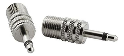 Esperrado 2 Pcs F-type Hembra Con Audio Mono Mono De 3,5 Mm