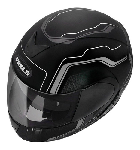 Capacete para moto  escamoteável Peels  U-RB2  grafite ultron tamanho 58 