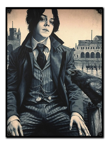 #493 - Cuadro Vintage 30 X 40 - Jack White Rock Poster 