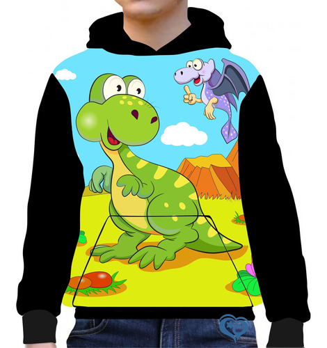 Moletom De Dinossauro Infantil Dino Unissex Roupas Blusa Crd