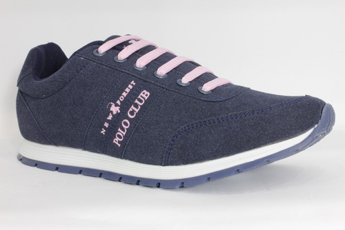 Imagen 1 de 4 de Tenis Casual Urban Confort Para Mujer Polo Club Marino