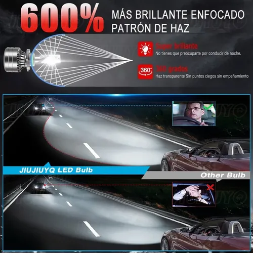 Para Dodge Kit Focos Led 9005 9006 Luz Alta/baja Canbus